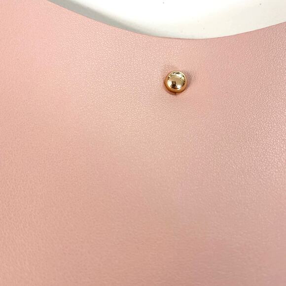 NEW Samara Minimalist Medium Shoulder Bag Peony Pink Vegan Leather Crossbody - Picture 7 of 9
